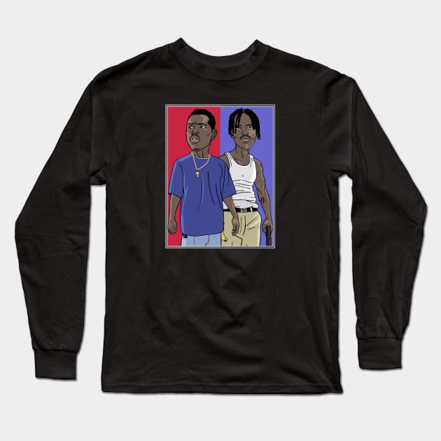 Caine And O Dogg Long Sleeve T-Shirt by Geraldines